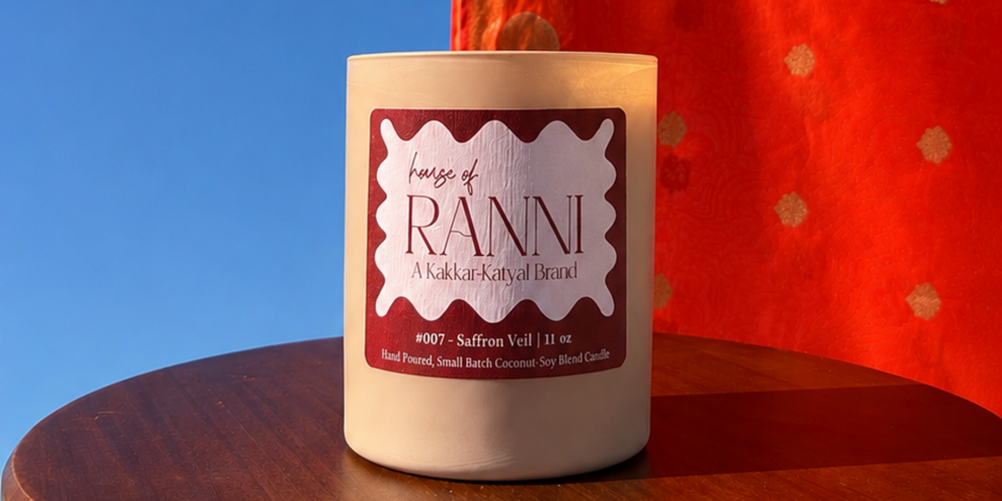 Luxury hand poured candle styled as an elevated gift | house of RANNI