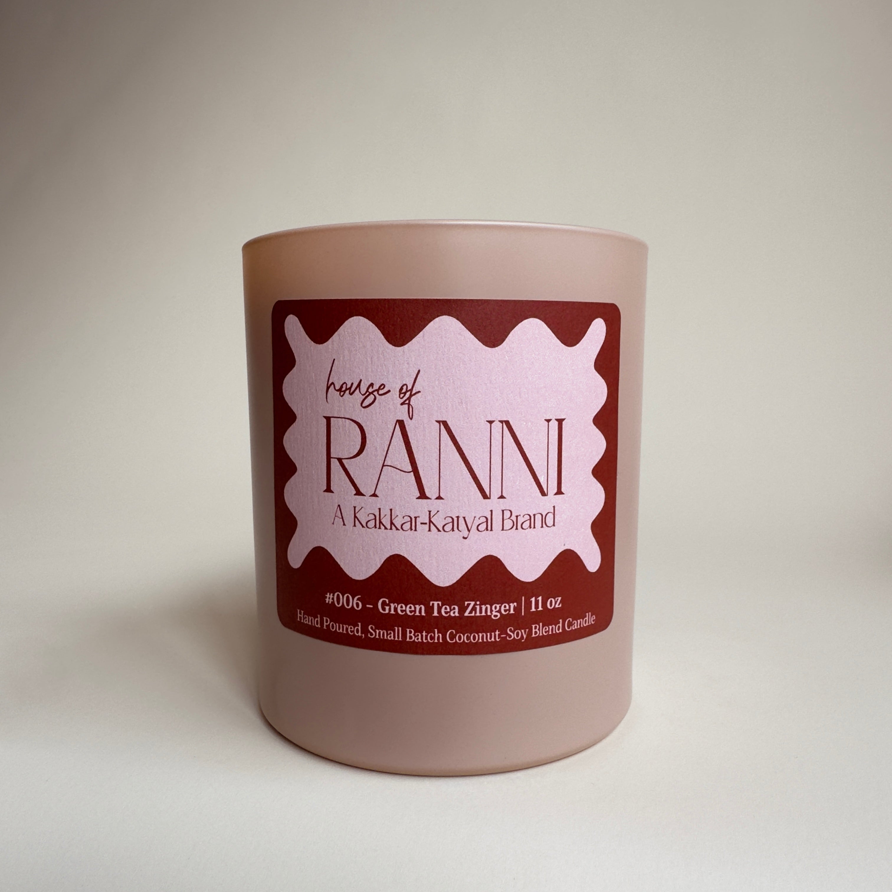 Green Tea Zinger | Coconut-Soy Wax Candle #006