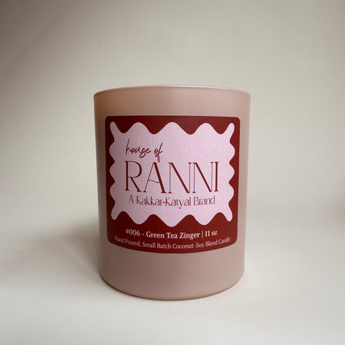 Green Tea Zinger | Coconut-Soy Wax Candle #006