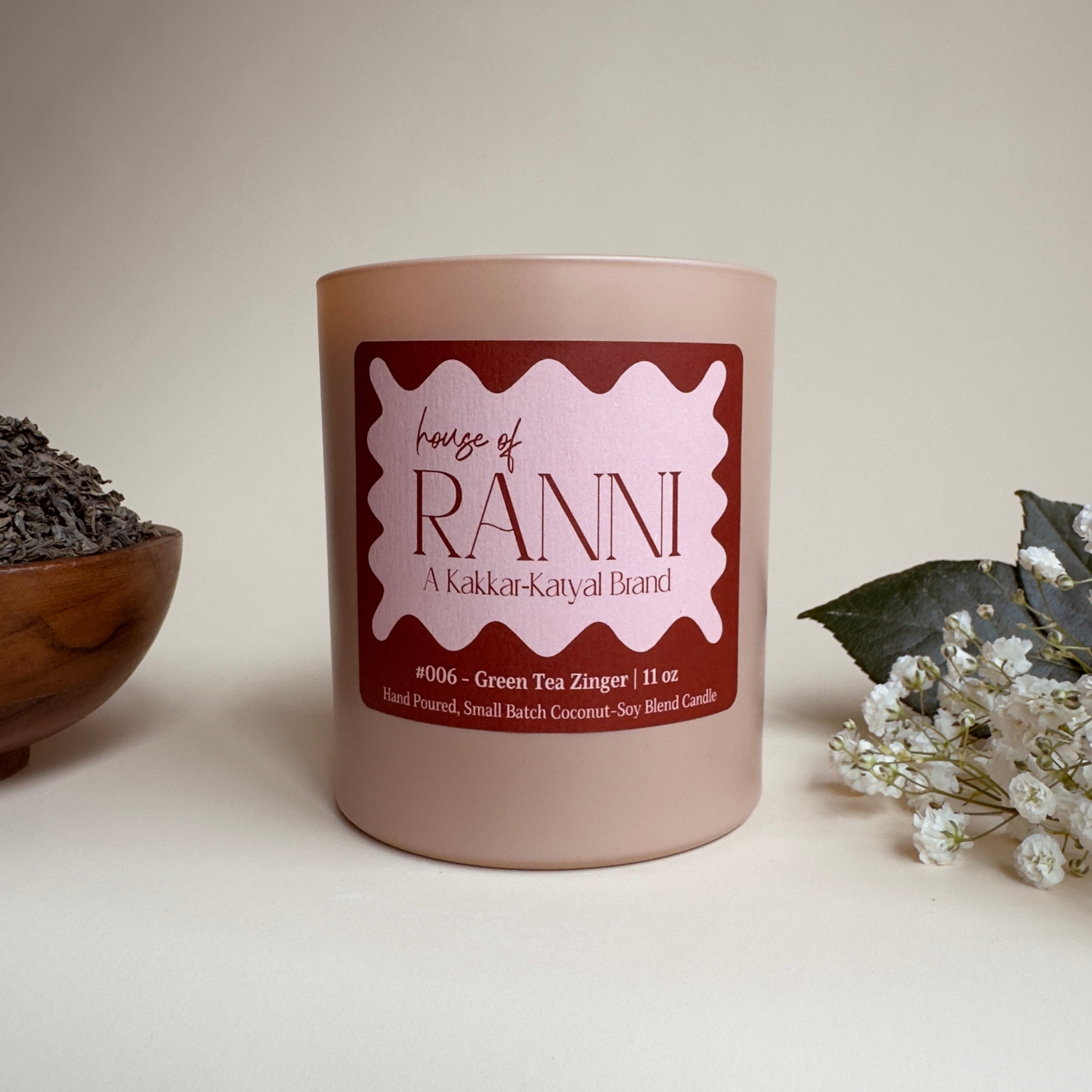 Green Tea Zinger | Coconut-Soy Wax Candle #006
