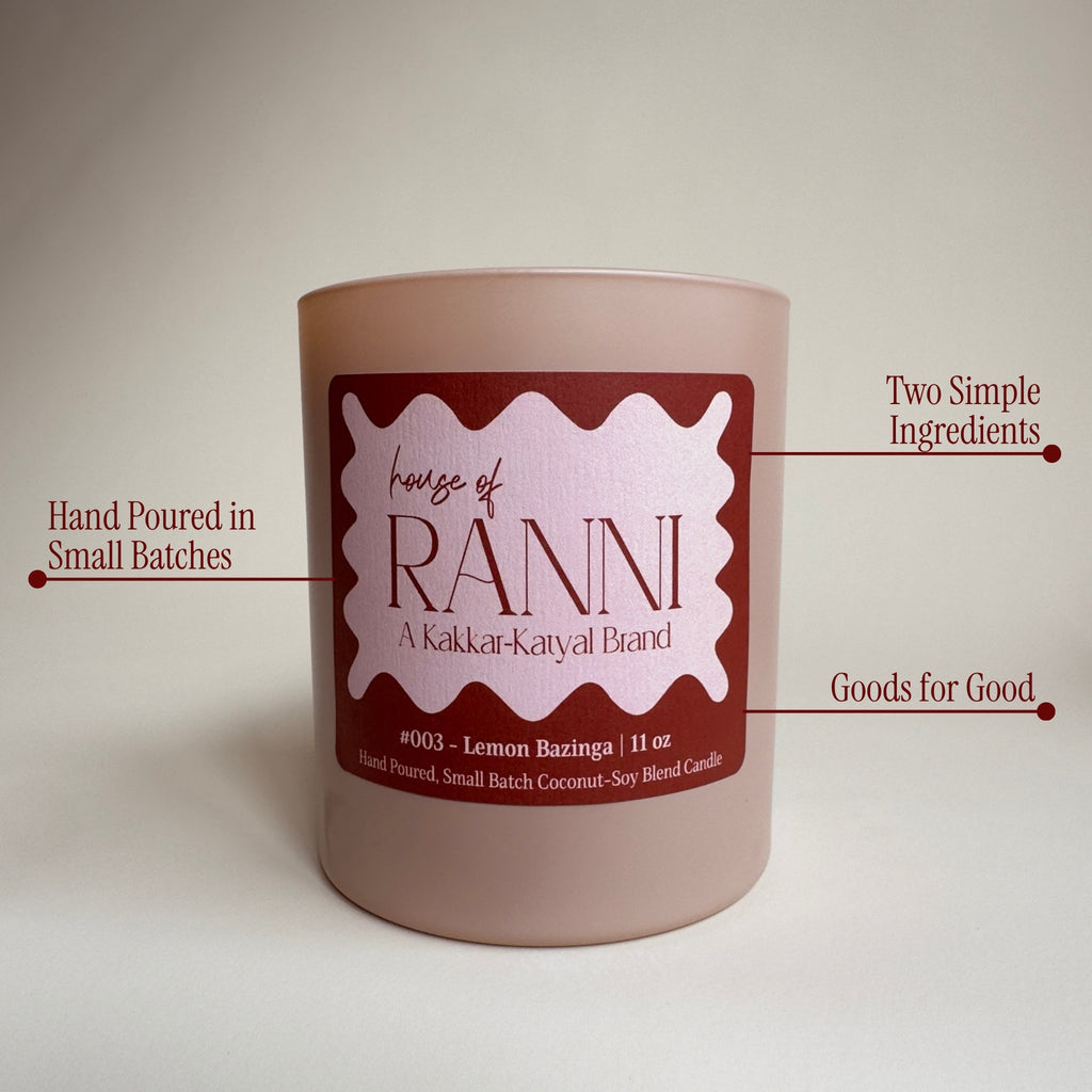 Lemon Bazinga | Coconut-Soy Wax Candle #003