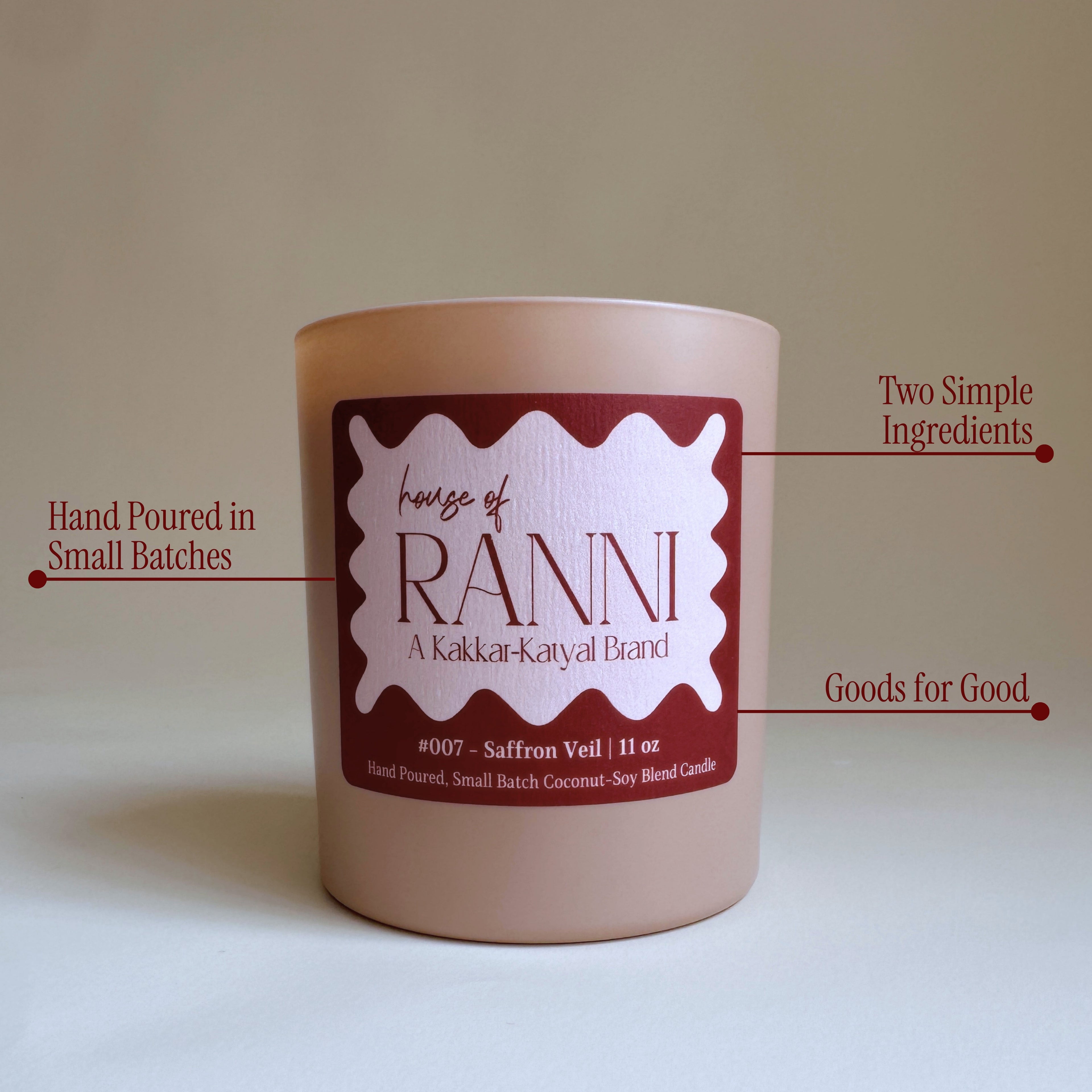 Saffron Veil | Coconut-Soy Wax Candle #007