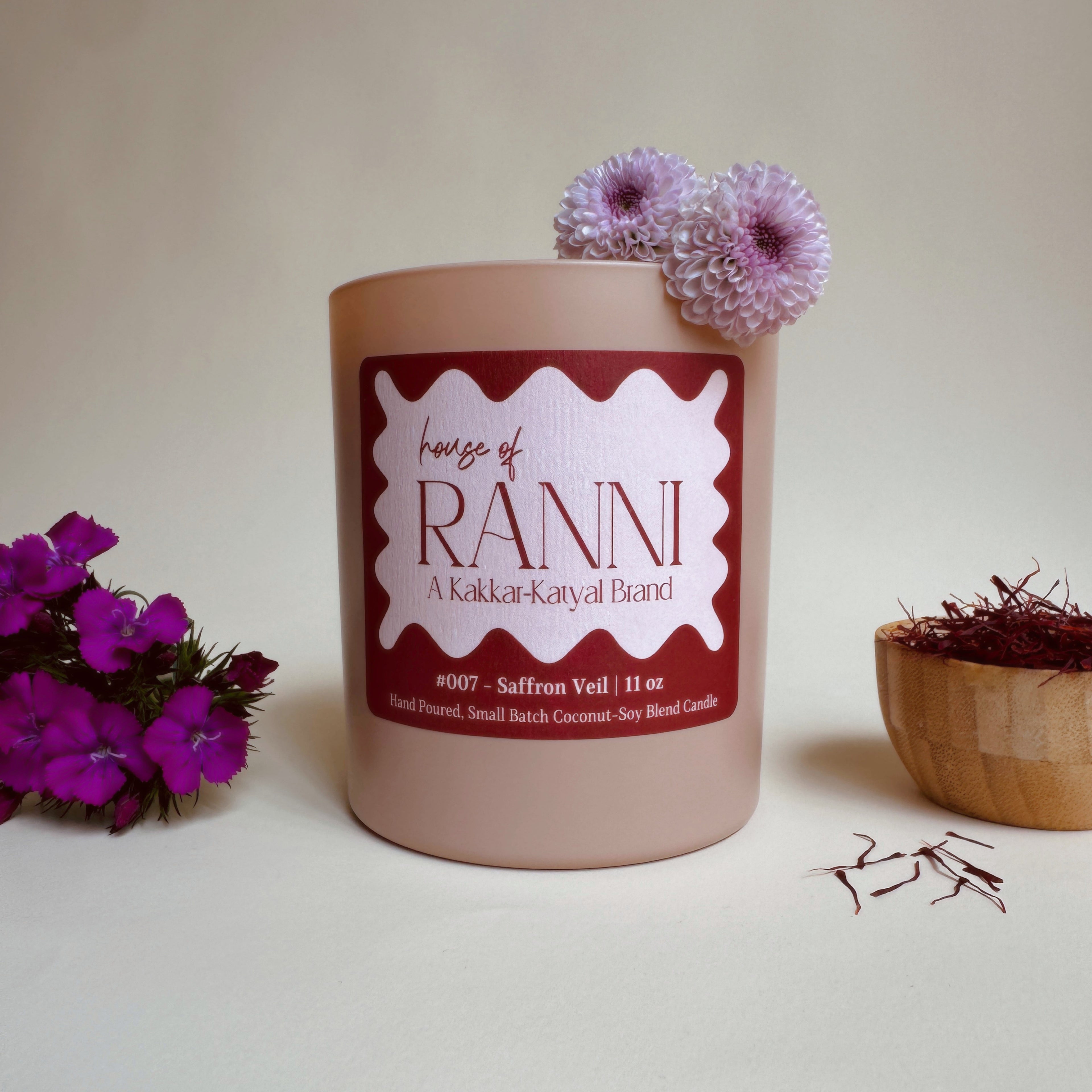 Saffron Veil | Coconut-Soy Wax Candle #007